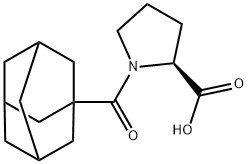 1-(ADAMANTANE-1-CARBONYL)-PYRROLIDINE-2-CARBOXYLIC ACID Struktur