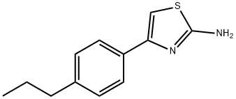 4-(4-PROPYL-PHENYL)-THIAZOL-2-YLAMINE Struktur