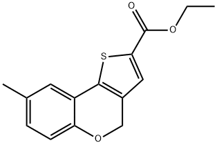 ETHYL 8-METHYL-4H-(1)-BENZOPYRANO(4 3-B& Struktur