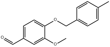 3-METHOXY-4-[(4-METHYLBENZYL)OXY]BENZALDEHYDE Struktur