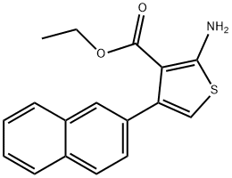 Ethyl 2-amino-4-(2-naphthyl)thiophene-3-carboxylate Struktur