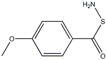 S-(p-Methoxybenzoyl)thiohydroxylamine Struktur