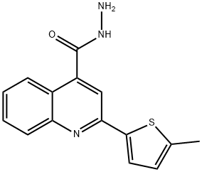 2-(5-METHYLTHIEN-2-YL)QUINOLINE-4-CARBOHYDRAZIDE Struktur