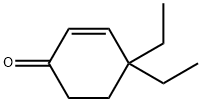 4,4-diethylcyclohex-2-enone Struktur