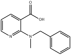 N-Methyl-2-benzylaminonicotinsaeure Struktur