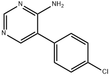 5-(4-CHLOROPHENYL)PYRIMIDIN-4-AMINE Struktur