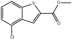 4-CHLORO-BENZO[B]THIOPHENE-2-CARBOXYLIC ACID METHYL ESTER Struktur