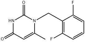 1-(2,6-DIFLUORO-BENZYL)-6-METHYL-1H-PYRIMIDINE-2,4-DIONE Struktur