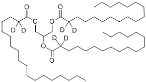 GLYCERYL TRI(OCTADECANOATE-2,2-D2) Struktur