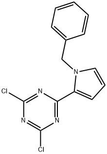 2-(1-Benzyl-1H-pyrrol-2-yl)-4,6-dichloro-1,3,5-triazine Struktur