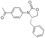 (S)-3-(4-ACETYLPHENYL)-4-BENZYLOXAZOLIDIN-2-ONE Struktur