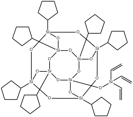 PSS-TRIVINYLSILYLOXY-HEPTACYCLOPENTYL S& Struktur