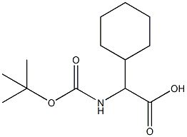 Tert-butoxycarbonylamino-cyclohexyl-acetic acid Struktur