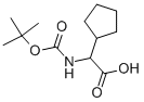 (S)-TERT-BUTOXYCARBONYLAMINO-CYCLOPENTYL-ACETIC ACID Struktur