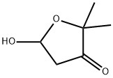 5-Hydroxy-2,2-dimethyltetrahydrofuran-3-one Struktur