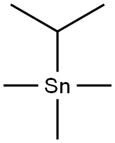 Isopropyltrimethylstannane Struktur