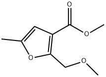 2-Methoxymethyl-5-methyl-3-furancarboxylic acid methyl ester Struktur