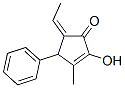 2-Cyclopenten-1-one, 5-ethylidene-2-hydroxy-3-methyl-4-phenyl-, (5Z)- (9CI) Struktur