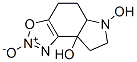 8aH-Pyrrolo[3,2-e][1,2,3]benzoxadiazol-8a-ol, 4,5,5a,6,7,8-hexahydro-6-hydroxy-, 2-oxide (9CI) Struktur