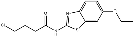 4-CHLORO-N-(6-ETHOXY-2-BENZOTHIAZOLYL)-BUTANAMIDE Struktur