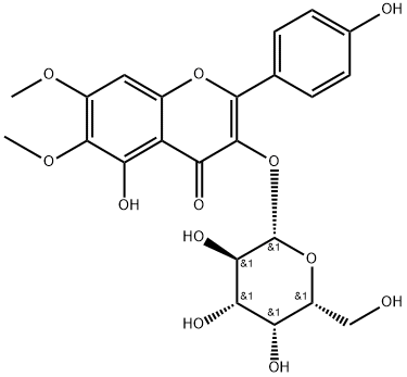 3-(beta-D-Galactopyranosyloxy)-5-hydroxy-2-(4-hydroxyphenyl)-6,7-dimethoxy-4H-1-benzopyran-4-one