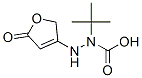 Hydrazinecarboxylic acid, 2-(2,5-dihydro-5-oxo-3-furanyl)-, 1,1-dimethylethyl Struktur