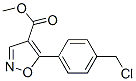 4-Isoxazolecarboxylicacid,5-[4-(chloromethyl)phenyl]-,methylester(9CI) Struktur