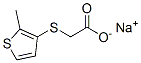 (3-Thenylthio)acetic acid sodium salt Struktur