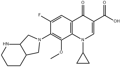 1-cyclopropyl-7-(2,8-diazabicyclo[4.3.0]non-8-yl)-6-fluoro-8-methoxy-4 -oxo-quinoline-3-carboxylic acid