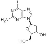 2-AMINO-6-IODO-2'-DEOXYGUANOSINE Struktur