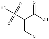 3-chloro-2-sulphopropionic acid Struktur