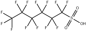 perfluorohexane-1-sulphonic acid Struktur