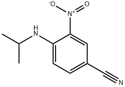 4-(ISOPROPYLAMINO)-3-NITROBENZONITRILE Struktur