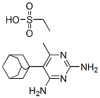 2,4-diamino-5-adamantyl-6-methyl-pyrimidine ethanesulfonate Struktur