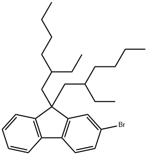 2-Bromo-9,9-bis(2-ethylhexyl)fluoren Struktur