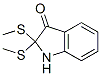 1,2-Dihydro-2,2-bis(methylthio)-3H-indol-3-one Struktur