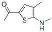 Ethanone, 1-[4-methyl-5-(methylamino)-2-thienyl]- (9CI) Struktur