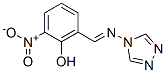 2-Nitro-6-[(E)-(4H-1,2,4-triazol-4-ylimino)methyl]phenol Struktur