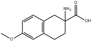 2-AMINO-6-METHOXY-1,2,3,4-TETRAHYDRO-NAPHTHALENE-2-CARBOXYLIC ACID Struktur