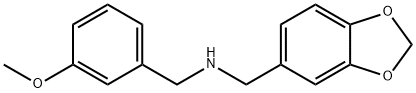 1-(1,3-BENZODIOXOL-5-YL)-N-(3-METHOXYBENZYL)METHANAMINE Struktur