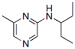 Pyrazinamine, N-(1-ethylpropyl)-6-methyl- (9CI) Struktur