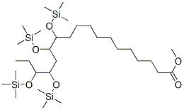 12,13,15,16-Tetrakis[(trimethylsilyl)oxy]octadecanoic acid methyl ester Struktur