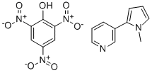 3-(1-methyl-1H-pyrrol-2-yl)pyridine, compound with picric acid (1:2) Struktur