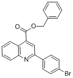 benzyl 2-(4-bromophenyl)-4-quinolinecarboxylate Struktur