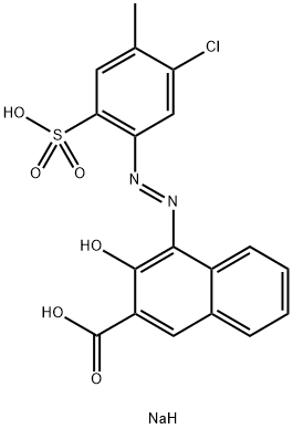 disodium 4-[(5-chloro-4-methyl-2-sulphonatophenyl)azo]-3-hydroxy-2-naphthoate Struktur