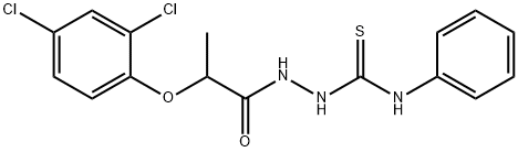 2-[2-(2,4-dichlorophenoxy)propanoyl]-N-phenyl-1-hydrazinecarbothioamide Struktur