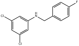 3,5-Dichloro-N-(4-fluorobenzyl)aniline, 97% Struktur