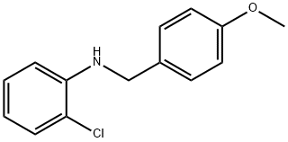 2-chloro-N-[(4-methoxyphenyl)methyl]aniline Struktur