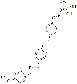 tris(bromocresyl) phosphate Struktur