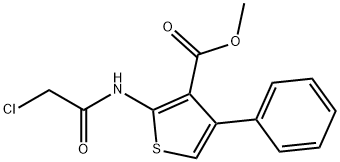 Methyl 2-(2-chloroacetylaMino)-4-phenylthiophene-3-carboxylate, 96% Struktur